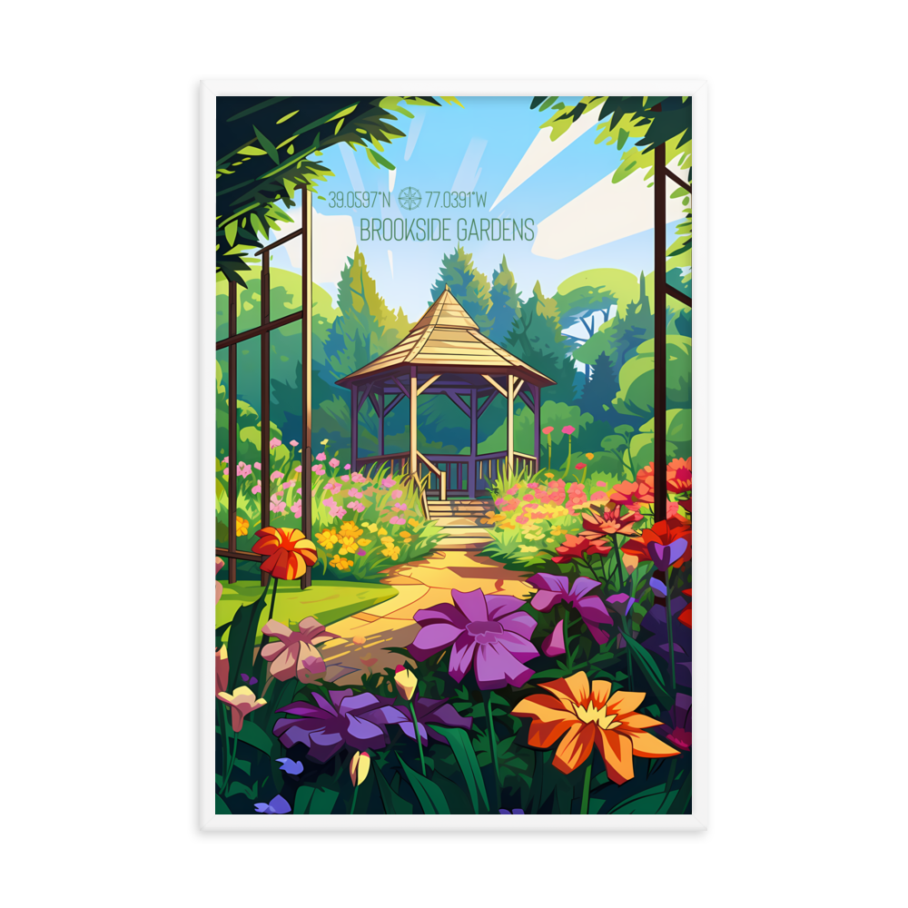 Maryland - Brookside Gardens (Framed poster)