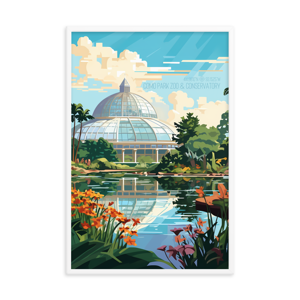 Minnesota - Como Park Zoo and Conservatory (Framed poster)