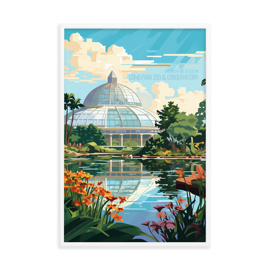 Minnesota - Como Park Zoo and Conservatory (Framed poster)