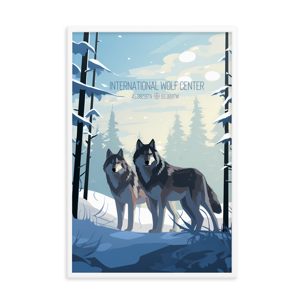 Minnesota - International Wolf Center (Framed poster)