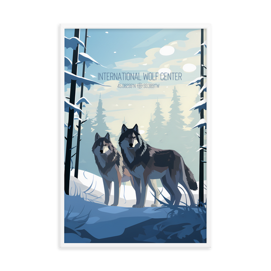 Minnesota - International Wolf Center (Framed poster)