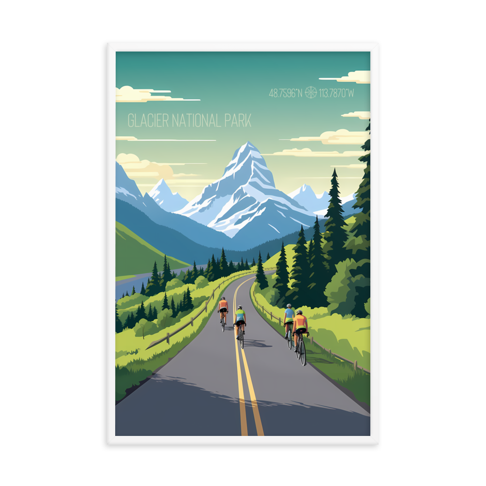 Montana - Glacier National Park (Framed poster)