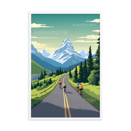 Montana - Glacier National Park (Framed poster)