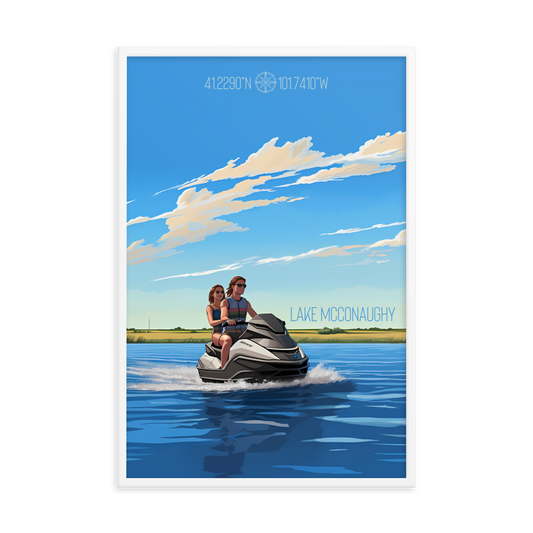 Nebraska - Lake McConaughy (Framed poster)