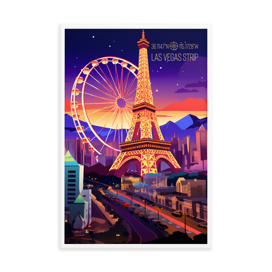 Nevada - Las Vegas Strip (Framed poster)