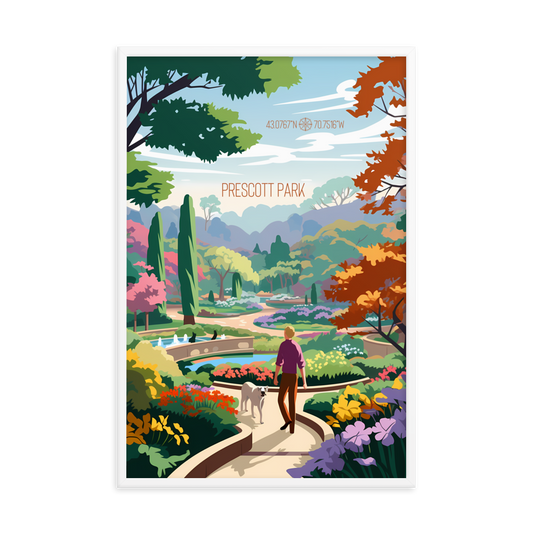 New Hampshire - Prescott Park (Framed poster)