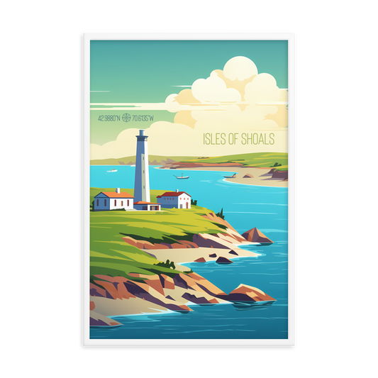 New Hampshire  - Isles of Shoals (Framed poster)