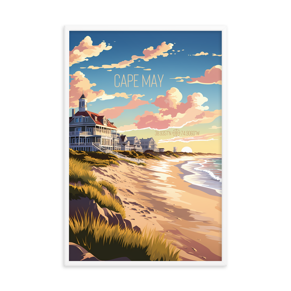 New Jersey - Cape May (Framed poster)