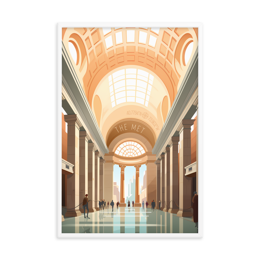 New York - Metropolitan Museum of Art (Framed poster)