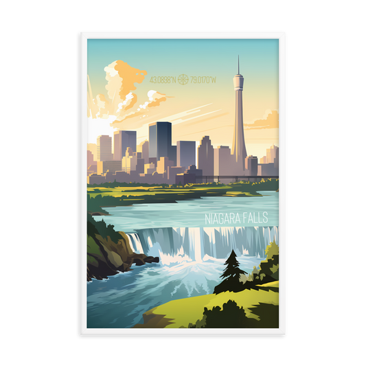 New York - Niagara Falls (Framed poster)