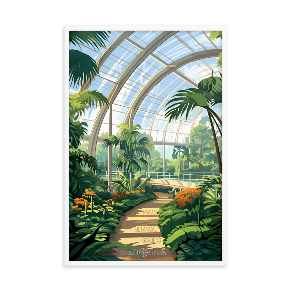 Oklahoma - Myriad Botanical Gardens (Framed poster)