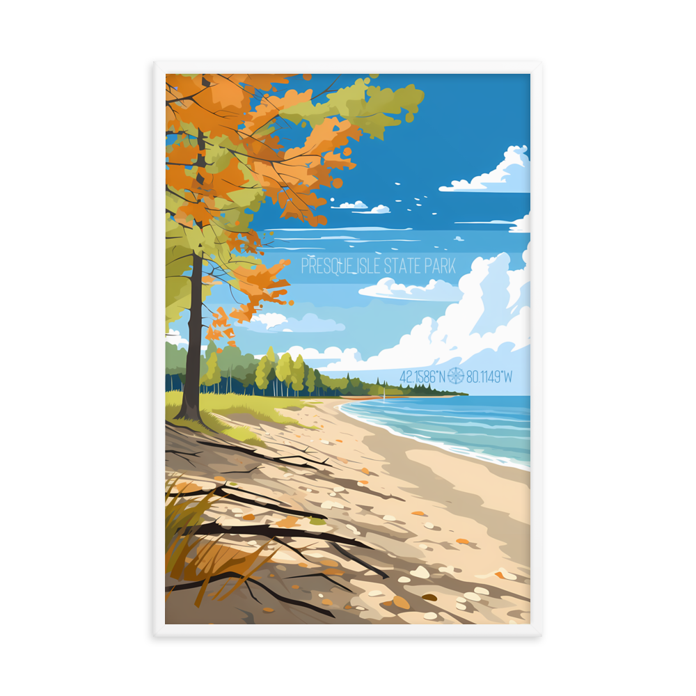 Pennsylvania - Presque Isle State Park (Framed poster)