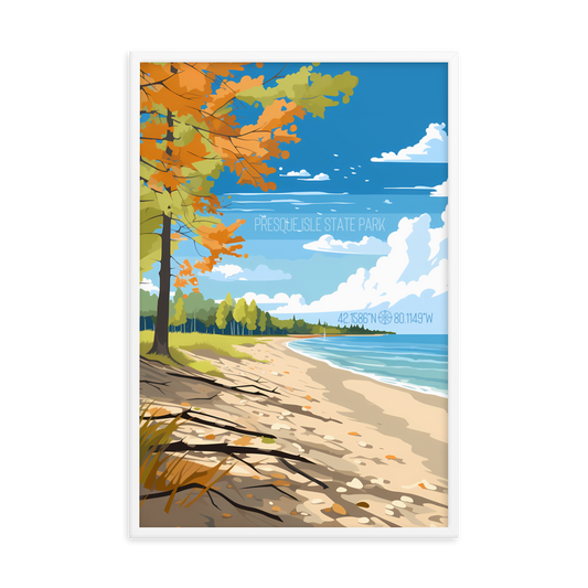 Pennsylvania - Presque Isle State Park (Framed poster)