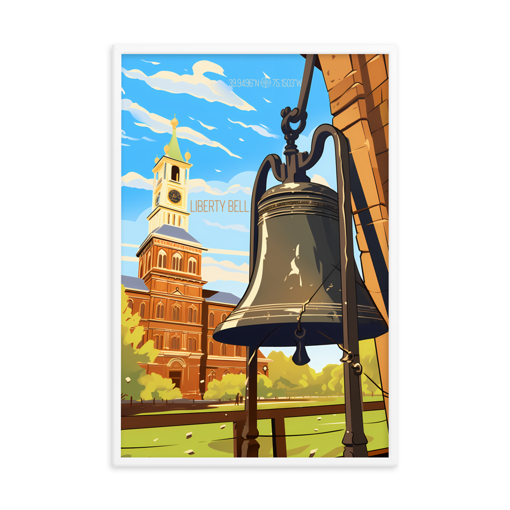 Pennsylvania - Liberty Bell (Framed poster)