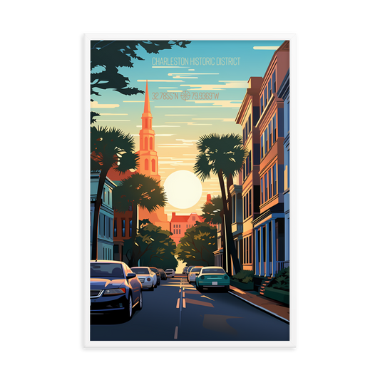 South Carolina - Charleston Historic District (Framed poster)