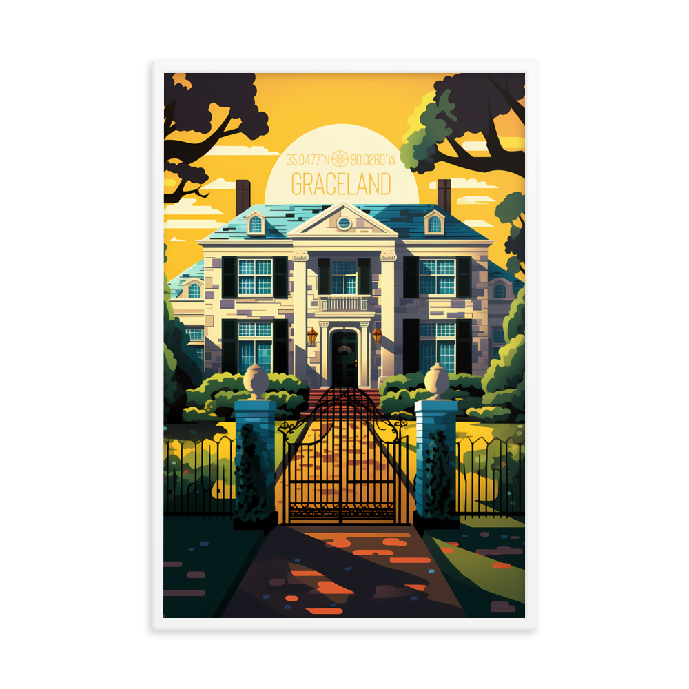 Tennessee - Graceland (Framed poster)