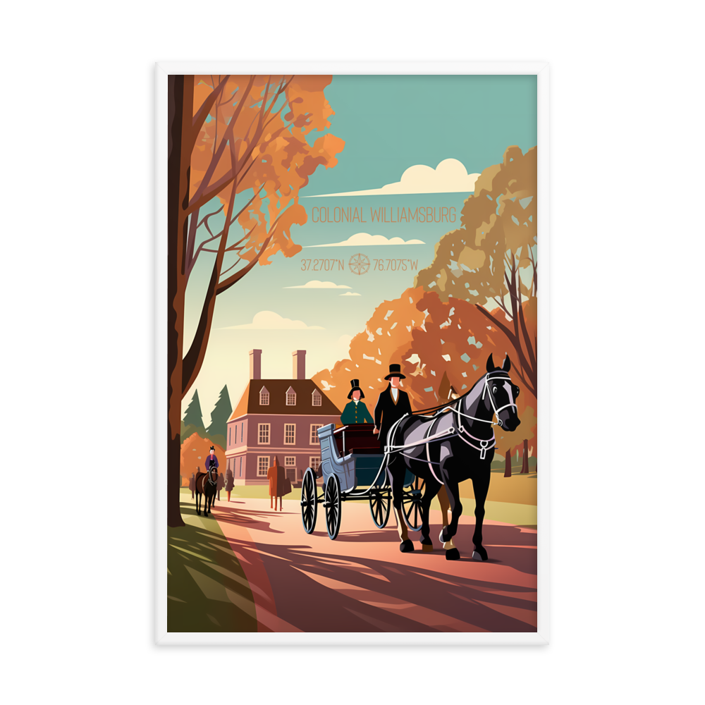 Virginia - Colonial Williamsburg (Framed poster)