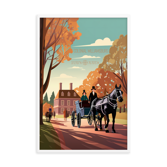 Virginia - Colonial Williamsburg (Framed poster)