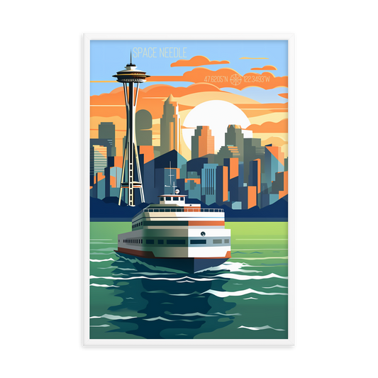 Washington - Seattle (Framed poster)