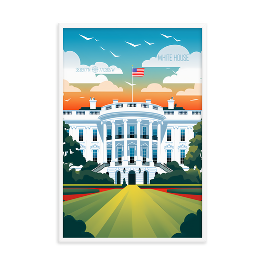 Washington D.C. - White House (Framed poster)