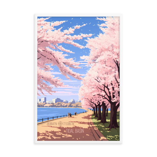 Washington D.C. - Tidal Basin (Framed poster)