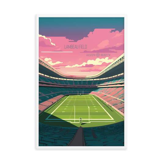 Wisconsin - Lambeau Field (Framed poster)