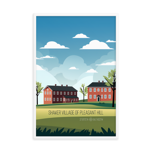 Kentucky - Shaker Village of Pleasant Hill (Framed poster)