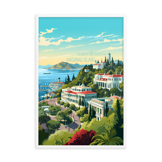 Michigan - Mackinac Island (Framed poster)