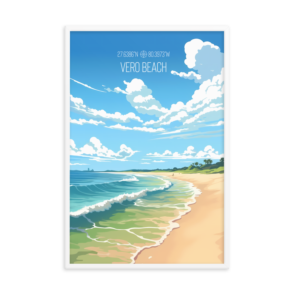 Florida - Vero Beach (Framed poster)